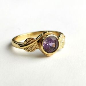 Amethyst Ring in 14k gold fill size 7 🆕